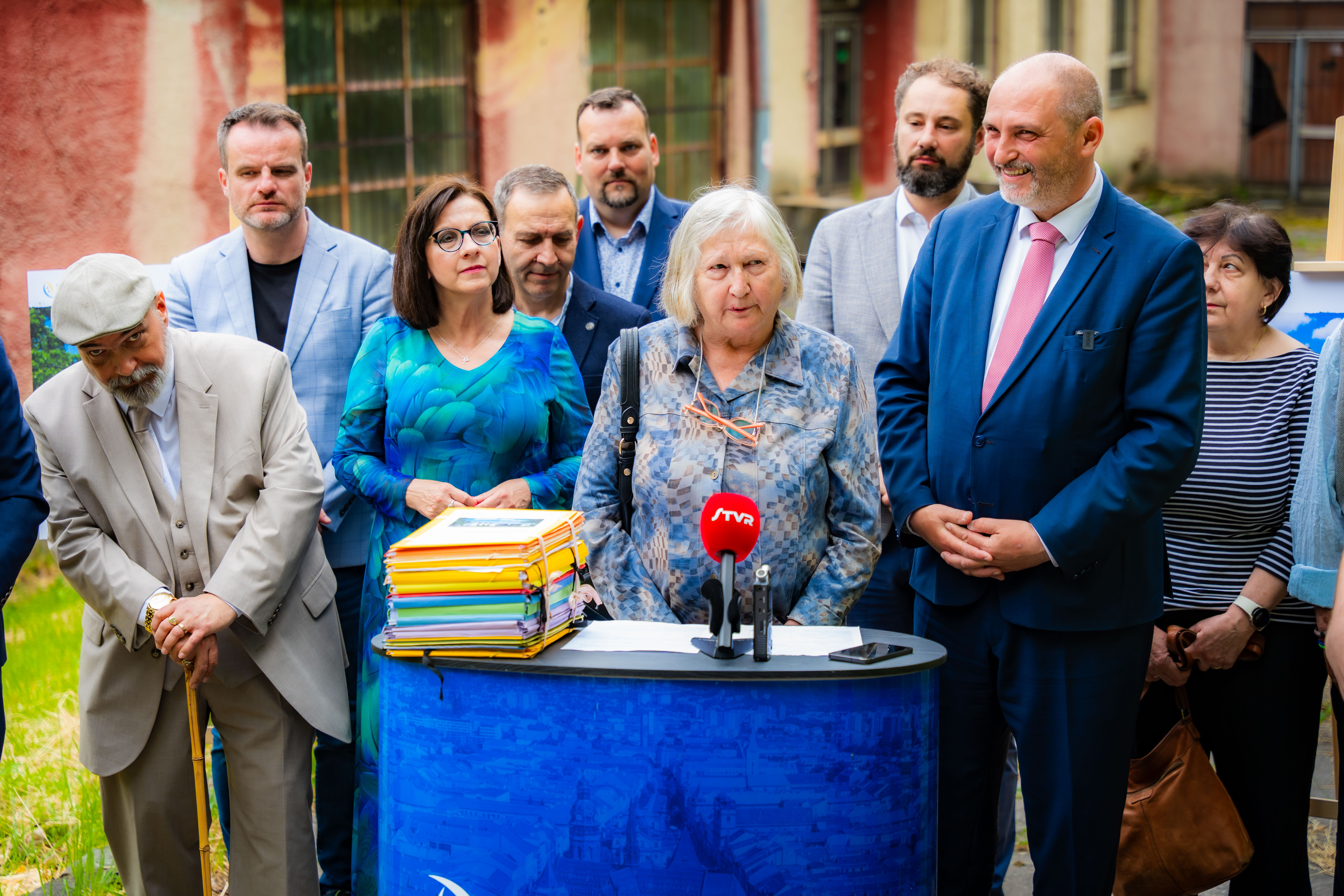 Poklepanie zakladneho kamena - Rekonstrukcia budovy pre seniorov-1-27